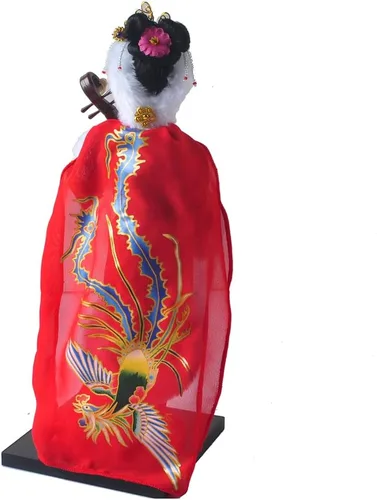 Vista 4 de NW Muñeca china de 12 pulgadas, figura de seda artesanal tradicional coleccionable