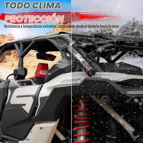 Vista 7 de A & UTV PRO Deflector de guardabarros izquierdo para Can-Am Maverick X3 Max Turbo R Xds 2017-2024 2025, extensiones combinadas para guardabarros