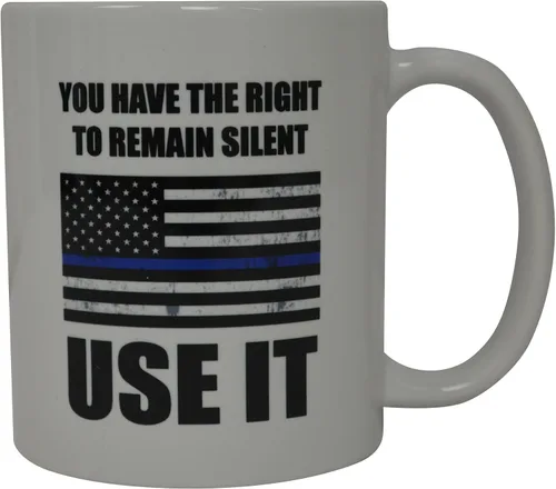 Vista 2 de Rogue River Tactical Taza de café divertida con el mejor oficial de policía, regalo de policía