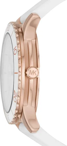Vista 2 de Michael Kors Reloj Runway de acero inoxidable MK6979 - Reloj de cuero de tres manecillas Runway