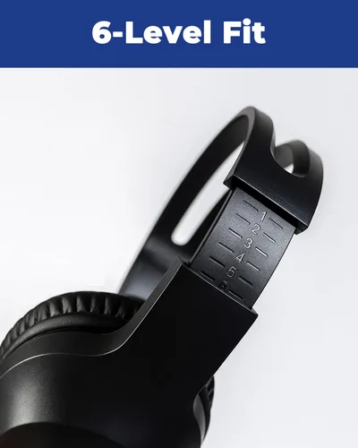 Vista 3 de Auriculares con cable con micrófono para computadora portátil - Auriculares sobre la oreja con sonido estéreo y micrófono con cancelación de ruido
