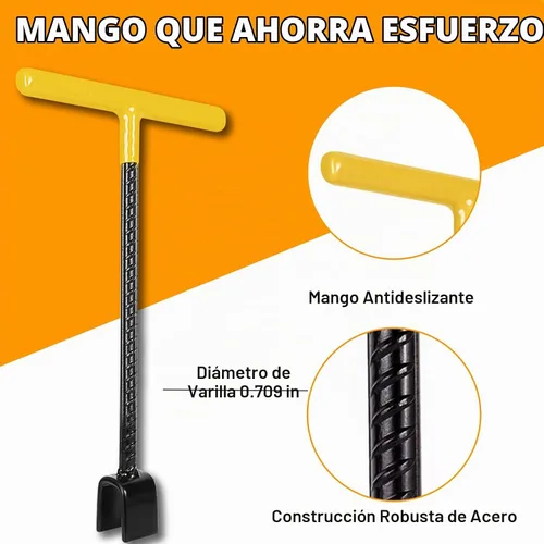Vista 5 de Winisok - Llave de medidor de agua de 17 pulgadas con llave de utilidades multifuncional de 4 vías, llave de apagado de agua con refuerzo