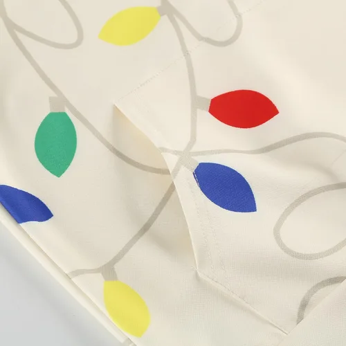 Vista 4 de Colorful House Suéter feo de Navidad con capucha para niños y niñas, sudadera de Navidad, disfraz con impresión 3D