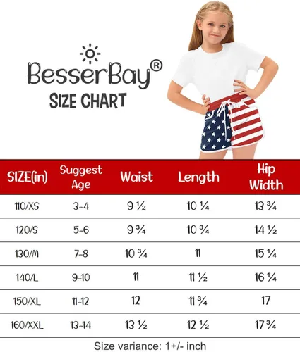 Vista 7 de BesserBay Traje de baño adorable de verano para niña, con cordón, 3-14 años