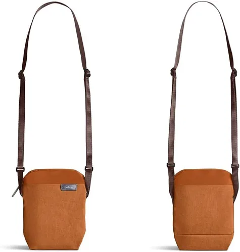 Vista 4 de Bellroy City Pouch (bolsa cruzada, lector electrónico o tableta pequeña, cartera, gafas de sol, teléfono), Bronce, Tamaño único