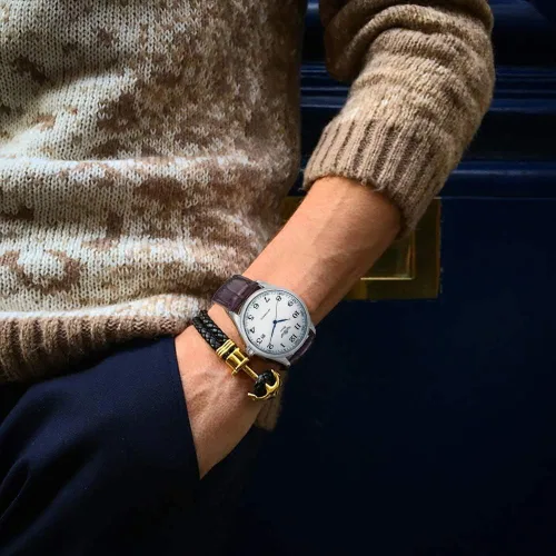Vista 4 de MASTOP Reloj mecánico automático de negocios Casual Top marca de cuero relojes de pulsera impermeable deporte cronógrafo