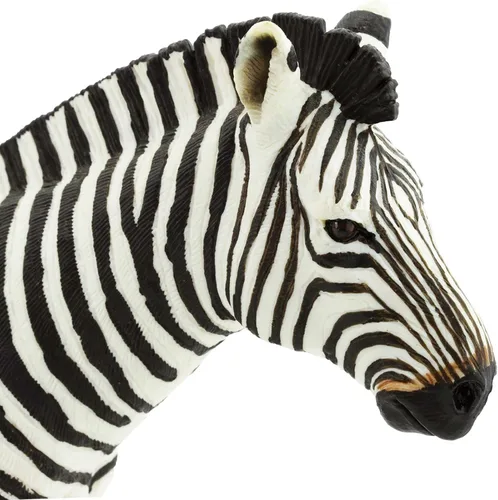 Vista 5 de Safari Ltd. Figura de cebra – Figura detallada de plástico de 5.85 pulgadas – Divertido juguete educativo para niños, niñas y niños a partir de 1 año