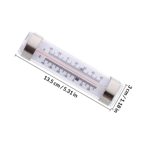 Vista 2 de Totority 6pcs High Precision Professional Refrigerator Thermometers, Analog Fridge Temperature Gauge Meters for Freezer and Supermarket Use