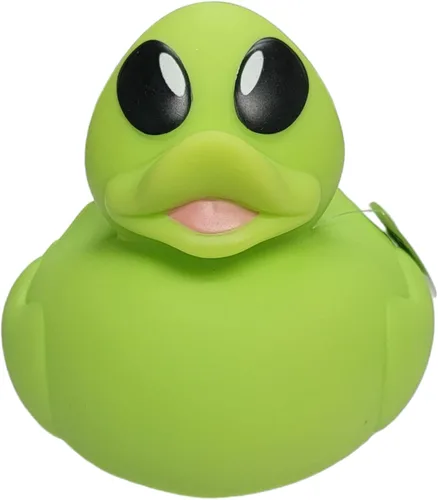 Vista 2 de Big Rubber Ducky - Mezcla coleccionable (5.5 pulgadas) de alienígena, robot, dinosaurio, splat, ninja, confeti, corazón rosa, amarillo, unicornio