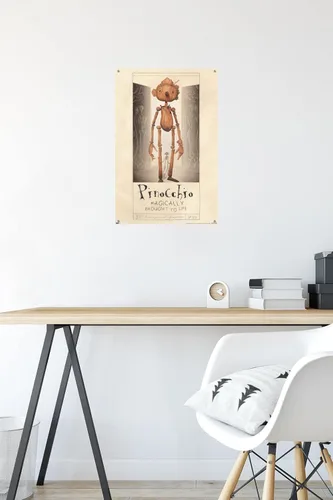 Vista 6 de Netflix Guillermo Del Toro Pinocho - Póster de pared con pasadores