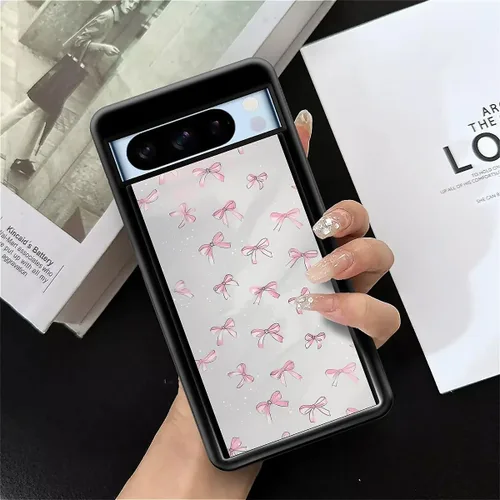 Vista 1852 de Compatible con Google Pixel 4A 5G Mobile Case Creative Acrylic Panel trasero Silicona Protección Grip especialmente diseñado para Google Pixel 4A 5G