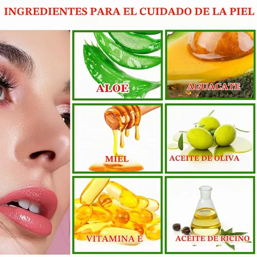 Vista 3 de Paquete de 3 lápices labiales de aloe vera, brillo labial mágico que cambia de color, bálsamo labial hidratante nutritivo de larga duración, juego