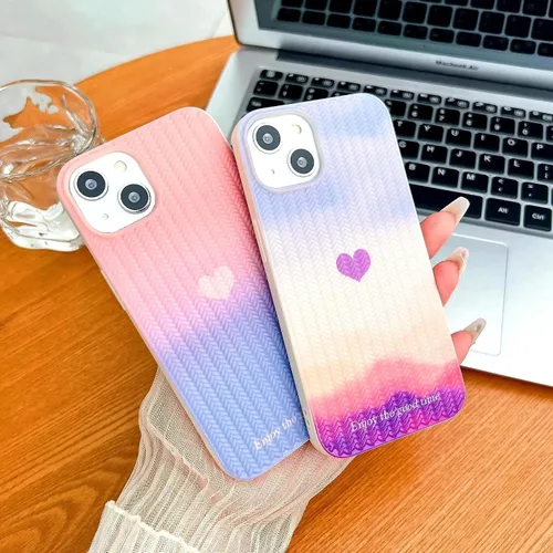 Vista 2 de Funda compatible con iPhone 12 Pro Max con forma de corazón para mujeres y niñas, diseño femenino estético, delgada, a prueba de golpes, de Nube