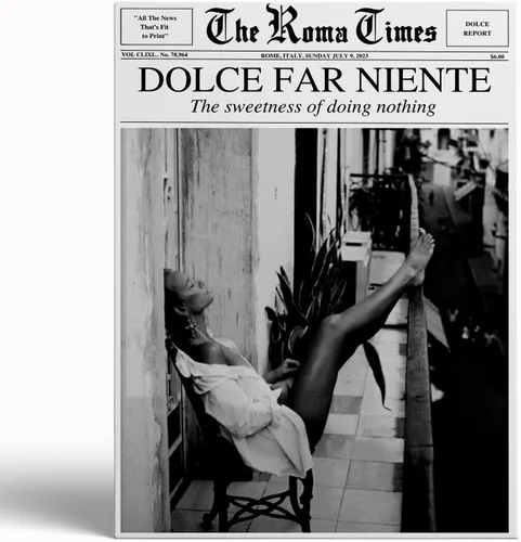Vista 11 de Arte de pared de periódico de moda para niña, blanco y negro, decoración de pared de periódico estético retro, arte de pared feminista, póster