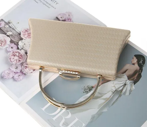 Vista 7 de YYW Bolso de mano de cuero para mujer, bolso de mano para novia, fiesta, cóctel, baile de graduación, bolsos con asa superior