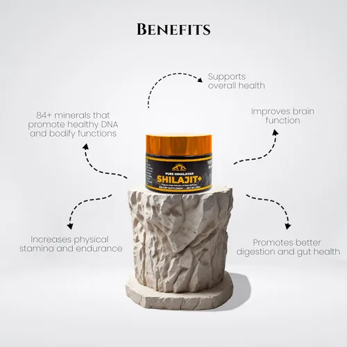 Vista 3 de Resina Shilajit del Himalaya prémium para hombres y mujeres, 500 mg de potencia máxima orgánica, probada en laboratorio estadounidense para pureza
