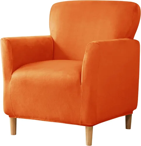 Vista 25 de LiveGo - Funda elástica para sillón de mediados de siglo moderno de 1 pieza, fundas de acento de jacquard para silla con brazos, fundas impermeables