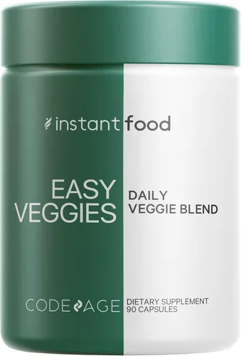 Vista 4 de Codeage InstantFood Easy Veggies + Fast Fruits Bundle – Suplemento de cápsulas de mezcla de verduras y frutas – Fórmula de fitonutrientes a base