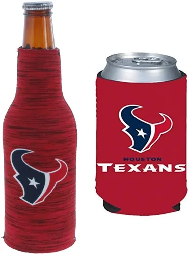 Vista 8 de Soporte aislante para latas y botellas de fútbol americano enfriador de bebidas Huggie (Nueva Orleans (Saints) - Negro) Nueva Orleans (Santos)
