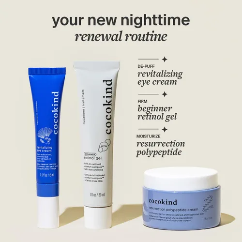 Vista 5 de Cocokind Crema revitalizante para ojos, desinfla y reduce las líneas finas y las arrugas, crema para un área de ojos más firme y brillante