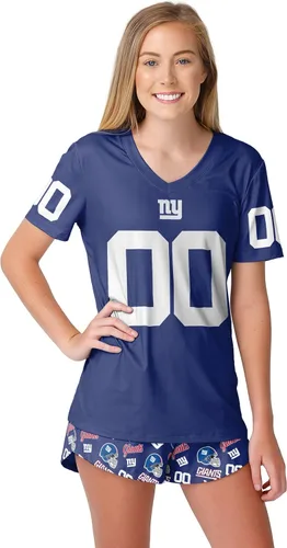 Vista 15 de FOCO NFL womens Nfl Team Logo Ladies Gameday Ready Jersey Pajama Set