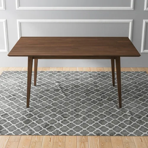 Vista 2 de Modern Style Solid Wood Rectangular Dining Kitchen Table IH103