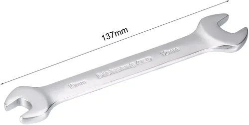 Vista 2 de uxcell Llave métrica doble de extremo abierto 0.394 in x 0.472 in