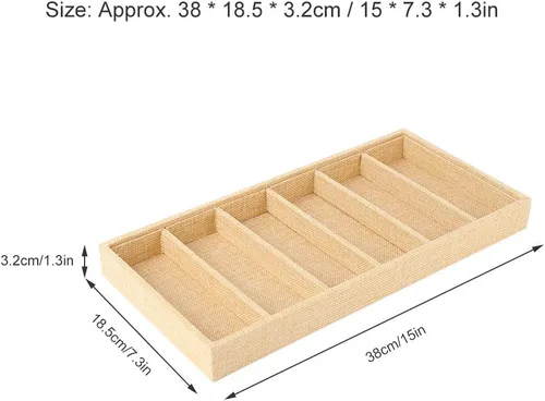 Vista 3 de Jopwkuin sunglass storage cvenient 38×19×4 6 grids sunglasses display box jewelery display organizer tray