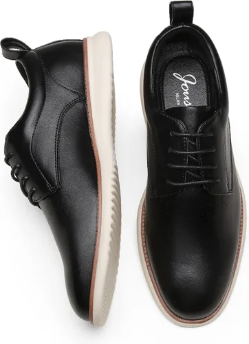 Vista 6 de Jousen Zapatos de vestir para hombre, estilo Oxford, informales, retro, clásicos, cómodos, formales, Derby, de negocios, para hombre