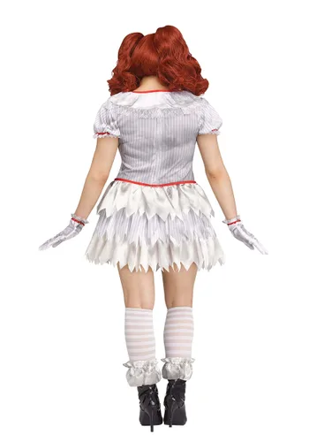 Vista 2 de Disfraz de Payaso Malévolo de Globo Evil Carnevil para Mujer Multicolor