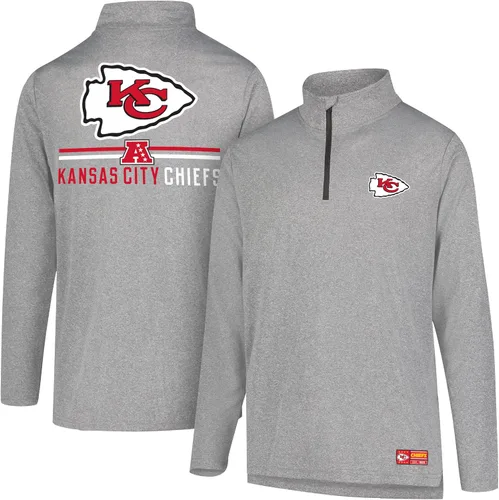 Vista 45 de Ultra Game Men's NFL Official Super Soft Quarter Zip Long Sleeve T-Shirt