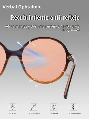 Vista 5 de FL-41 y FL-60 Migraña Sensibilidad Luz Azul Gafas Mujeres