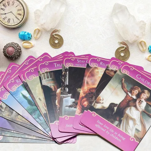 Vista 4 de Cartas de Tarot, Baraja Clásica de Oráculo de Amor y Romance, 44 Cartas con Libro Guía, Carta de Oráculo de Amor, Cartas de Tarot con Libro Guía