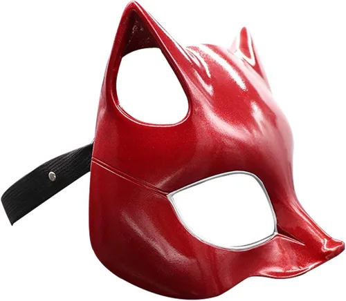 Vista 4 de Bulex Persona 5 Ann TakamakiGoro AkechiQueenRyuji SakamotoQueen Half Face Mask Resin Cosplay