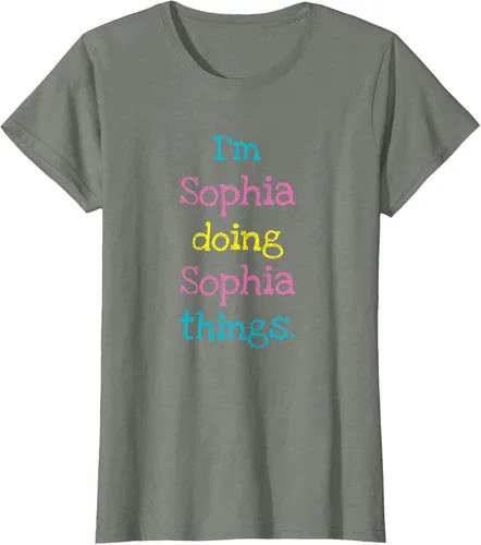 Vista 12 de Sophia - Camiseta con texto personalizado para niñas