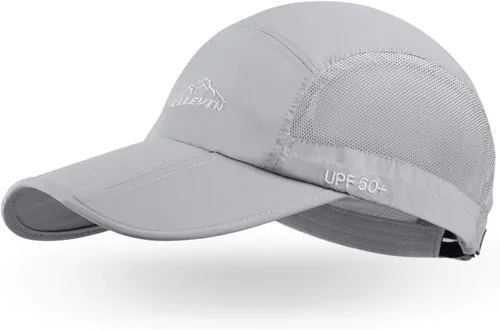Vista 19 de ELLEWIN Gorra de béisbol unisex UPF 50 sin estructura, con pico grande y plegable