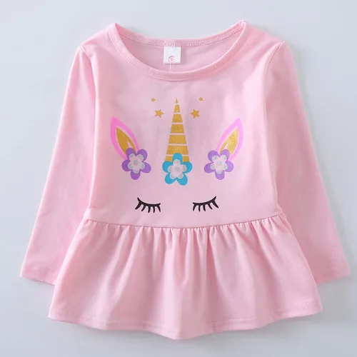 Vista 3 de Conjunto de ropa para niña pequeña, camisas de manga larga y leggings para niñas pequeñas