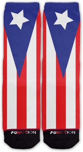 Vista 2 de Función calcetines de moda con bandera puertorriqueña, Multi