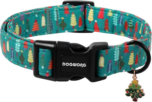 Vista 7 de DOGWONG Collar de perro de San Valentín, collar de perro con estampado de corazones para perros grandes, lindos collares de primavera, hembra