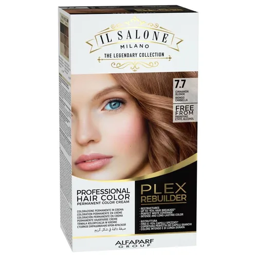 Vista 9 de Il Salone Milano Plex Rebuilder - Crema de color permanente para el cabello, kit de tinte para el cabello negro puro 1.0, salón profesional, calidad