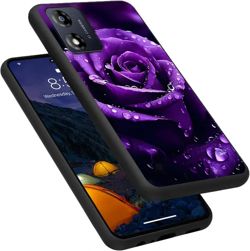 Vista 237 de Funda para Motorola Moto G Play 4G 2024, delgada y ligera, de silicona de TPU suave, color negro, ultrafina, para Motorola Moto G Play 4G 2024, Art