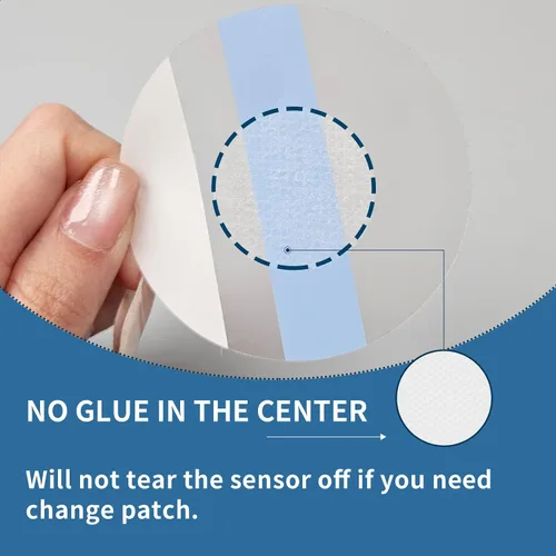Vista 6 de Paquete de 50 parches de sensor Guardian 4 Waterproof Adhesive Patch for Guardian CGM Sensor Tape Without Glue in Center Long Stay for 7+ Days