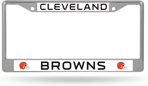 Vista 31 de Rico Industries NFL Football Premium 12" x 6" Chrome Frame with Plastic Inserts - Car/Truck/SUV Automobile Accessory