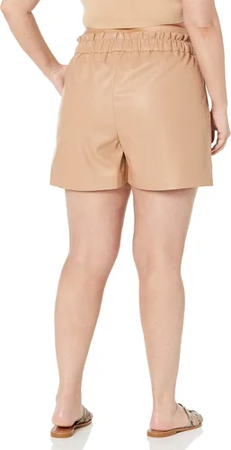 Vista 5 de The Drop Pantalón corto de meter para mujer Rose Loose-Fit Paperbag