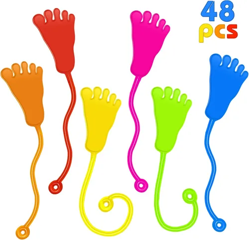 Vista 13 de Sticky Hands a Granel 36 Piezas Favores de Fiesta de Tractores y Autos para Niños Juguetes de Mano Pegajosa Elástica con Forma de Tractores Rellenos