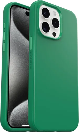 Vista 14 de OtterBox Funda transparente para iPhone 15 Pro MAX (solamente) de la serie Symmetry (transparente), se ajusta a MagSafe, ultra suave, bordes