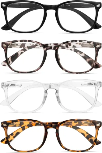 Vista 5 de BLS BLUES Reading Glasses for Women for Home, Office & Driving - HD Clear Readers with Blue Light Blocking Protection