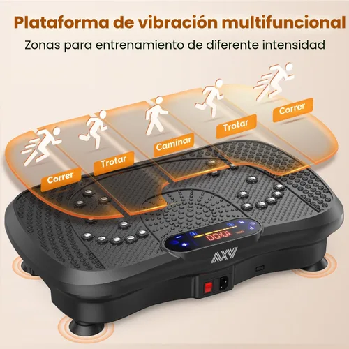 Vista 8 de AXV Vibration Plate Fitness Platform Exercise Machine Vibrating Shaking Full Body Shaker Workout Vibrate Stand Shake Board Sport for Weight Loss Fat