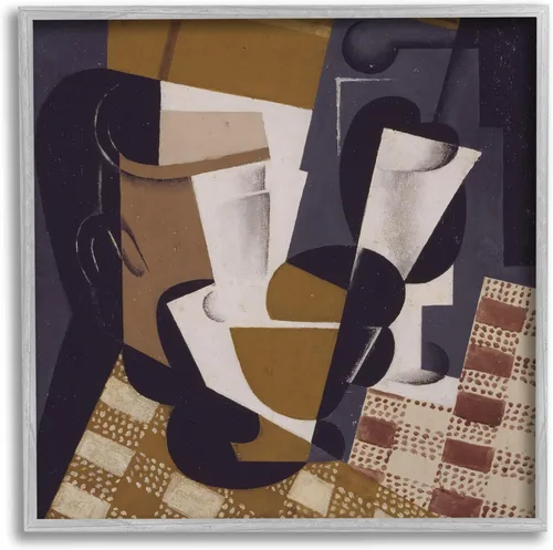 Vista 9 de Stupell Industries Broc et Verre Juan Gris Pintura abstracta clásica enmarcada arte de la pared, diseño por one1000paintings Stupell Industries