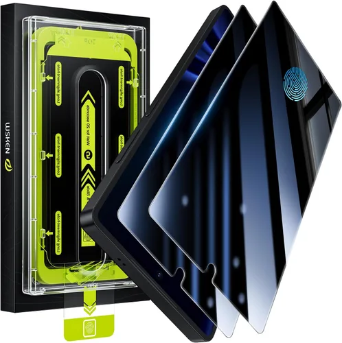 Vista 7 de WSKEN Protector de pantalla para Samsung Galaxy S25 Ultra - [Soporte de desbloqueo de huellas dactilares] Compatible con fundas, eliminación